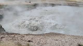 Churning Caldron Mud Volcano Yellowstone National Park USA [upl. by Danny]