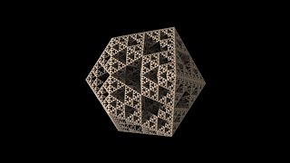 3D fractal based on icosahedron inverted version [upl. by Kellby]