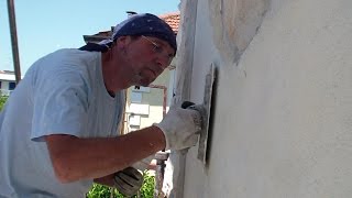 Come RASARE un muro ESTERNOHow to REPAIR an Exterior WallTips for Beginners [upl. by Fabriane136]