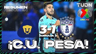 HIGHLIGHTS  Pumas 31 Pachuca  Liga Mx  CL2024 J3  TUDN [upl. by Eilatan]