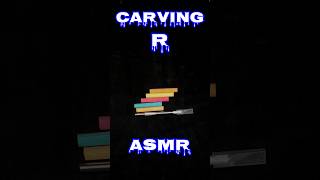 Carving Letter R  ASMR  Chalk Carving  Sarva Arts ASMR [upl. by Zaslow892]