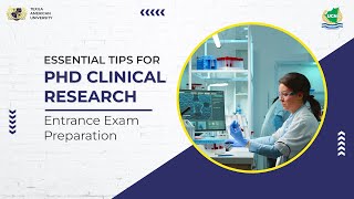 Tips for PhD Clinical Research and enterance exam preparation [upl. by Mojgan]