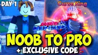 Day 1  EXCLUSIVE CODE Noob to Pro The Beginning in Anime Last Stand All Working Codes [upl. by Garlan]