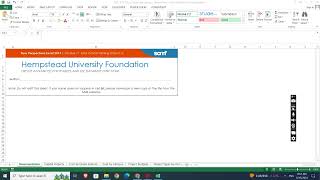 Excel Module 11 SAM Critical Thinking Project 1c  Hempstead University Foundation newperspectives [upl. by Shaylah943]