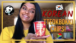 Korean Tteokbokki Chips  Yopokki Snack REVIEW [upl. by Reginald]