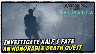 AC Valhalla Investigate Kalfs Fate in An Honorable Death Quest Guide [upl. by Reve]