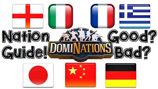 DomiNations AndroidiOS Game Nations Guide The Best and Worst Countries [upl. by Gnol721]