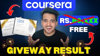 Coursera Subscription Giveaway Result Live Announced [upl. by Saks]