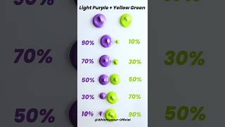 Light Purple  Yellow Green Colour Recipes colormixing asmr guessthecolor satisfying [upl. by Delsman81]