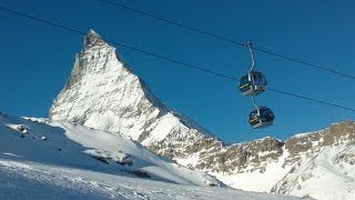 17 km Skipiste vom Klein Matterhorn nach Zermatt [upl. by Adnal]