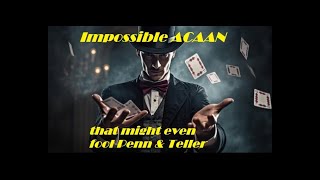 Impossible ACAAN card effect that may even fool Penn amp Teller socialmedia magictricks foolus [upl. by Amrac]