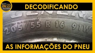 Decodificando as Informações do Pneu [upl. by Neeluqcaj]