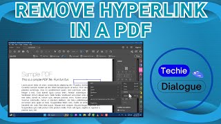 How to Remove a Hyperlink in a PDF [upl. by Ogilvie]