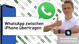 WhatsApp vom alten iPhone zum neuen iPhone zu ÜBERTRAGEN mit 1 Klicks 2021 Tutorials [upl. by Ylra]