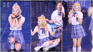 190707 주저앉아서 빵터진 트와이스 사나 직캠 4K 치얼업 CHEER UP TWICE SANA fancam  포카리 챌린지 틴페스타 by Spinel [upl. by Ellainad330]