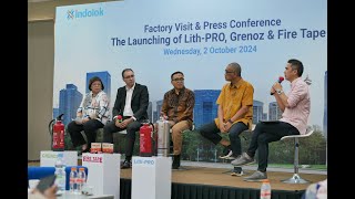 Indolok Press Conference amp Product Launch LithPRO GRENOZ dan Fire Tape [upl. by Chastity]