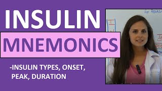 Insulin Onset Peak Duration Mnemonic Nursing  Types of Insulin Nursing NCLEX Review [upl. by Urbanus765]