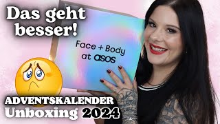 Das geht besser 🤔ASOS Adventskalender Face  Body 2024 Inhalt [upl. by Noruq592]