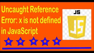 How to fix quotUncaught ReferenceError x is not definedquot in JavaScript [upl. by Bergeman]