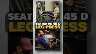 Seated Leg Press vs 45 Degree Leg Press What is the difference and which is better [upl. by Dnomyad]