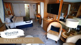 Windstar Star Breeze  Balcony Suite Tour amp Review 4K  Windstar Cruises [upl. by Oiruam87]