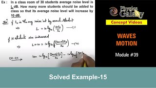 Class 11 Physics  Waves Motion  39 Solved Example15 on Wave Motion  For JEE amp NEET [upl. by Fachan]