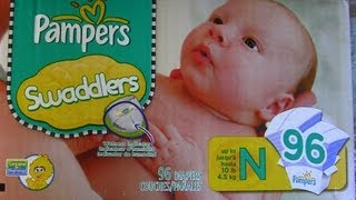 Pampers Swaddlers Diapers  Wetness Indicator Review [upl. by Dor]