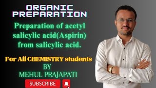 Preparation of acetyl salicylic acid Aspirin from salicylic acid  organic preparation [upl. by Bedwell]