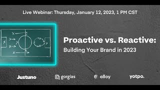 Proactive vs Reactive Brand Strategies for 2023 [upl. by Nangatrad]