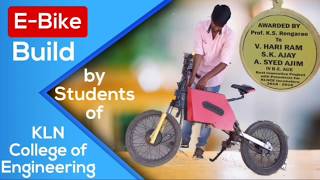 EBike made by Automobile Engg Students of KLN College of Engineering  EVBasics [upl. by Plath]