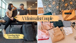 Traveling Light for a Month to Europe  Minimalist Living  Packing Light Minimalist [upl. by Colb]