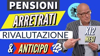 🔴 PENSIONI 👉 ARRETRATI della RIVALUTAZIONE 2024 12 mesi amp ANTICIPO AUMENTI a DICEMBRE Chiariamo [upl. by Iclek]