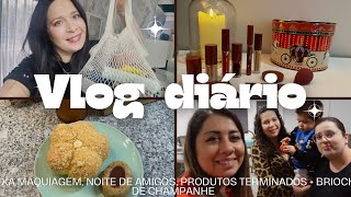 Brioche de champanhe🍰Noite de amigos  presentes🎁Produtos terminados beleza🥰Box Maquiagem Mercadona [upl. by Enilemme]