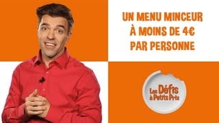 Menu minceur à moins de 4 €  Défi à petits prix [upl. by Innek]