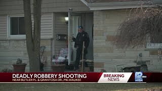 Person shot killed during robbery in Milwaukee [upl. by Arola]