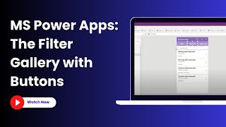 Microsoft PowerApps The Filter Gallery with Buttons [upl. by Mapel]