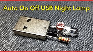 How To Make Automatic Night Lamp  Night Lamp DIY  USB Night Lamp [upl. by Dugan]