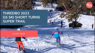 Thredbo 2023  GS Ski Short Turns on Super Trail [upl. by Pirzada]