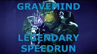 Halo 2 Anniversary Gravemind Legendary Speedrun [upl. by Violante]