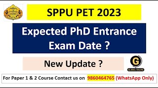 SPPU PET PhD Entrance Exam 2023  Imp Update  Exam Date   SPPU PET 2023 [upl. by Nahsin336]