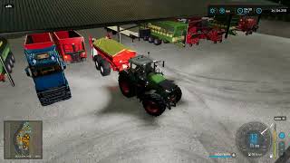 Oogsten Landbouwkalk en Strontje Farming Simulator 22 2024 [upl. by Rimola]