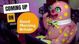 Coming Up On Good Morning Britain  Noel Edmonds and Mr Blobby 4K [upl. by Enaej166]