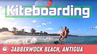 Kiteboarding Session  Jabberwock Beach Antigua [upl. by Rehpotsirahc483]