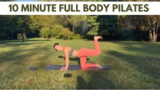 10 MIN Mat Pilates  Full Body Workout Low Impact [upl. by Shyamal]