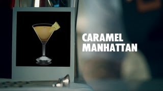 CARAMEL MANHATTAN DRINK RECIPE  HOW TO MIX [upl. by Emalia]