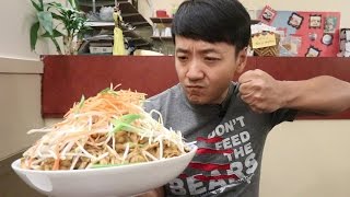 The MASSIVE Pad Thai Noodle Challenge [upl. by Yk646]