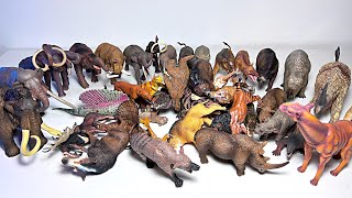 My Prehistoric Animals Collection  Woolly Mammoth Smilodon Daeodon Moropus Deinotherium [upl. by Denman]