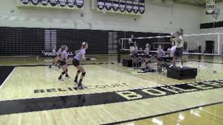 Purdue University Volleyball Passing Movements [upl. by Aritak]