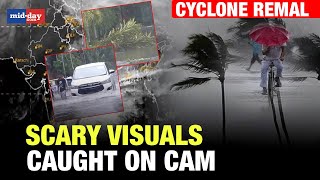 Cyclone Remal Severe Waterlogging In Several Parts Of Kolkata  Scary Scenes Caught On Cam [upl. by Litsyrk]