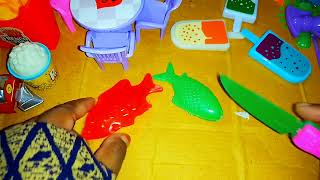 3 minutes satisfying with Unboxing miniature kitchen set Orenge color Toy DIY [upl. by Besse]